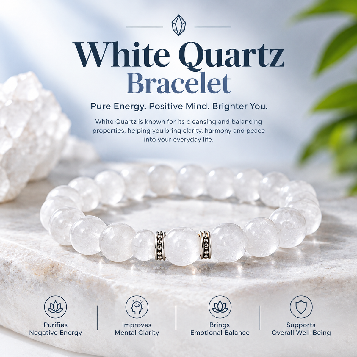 White Quartz Bracelet