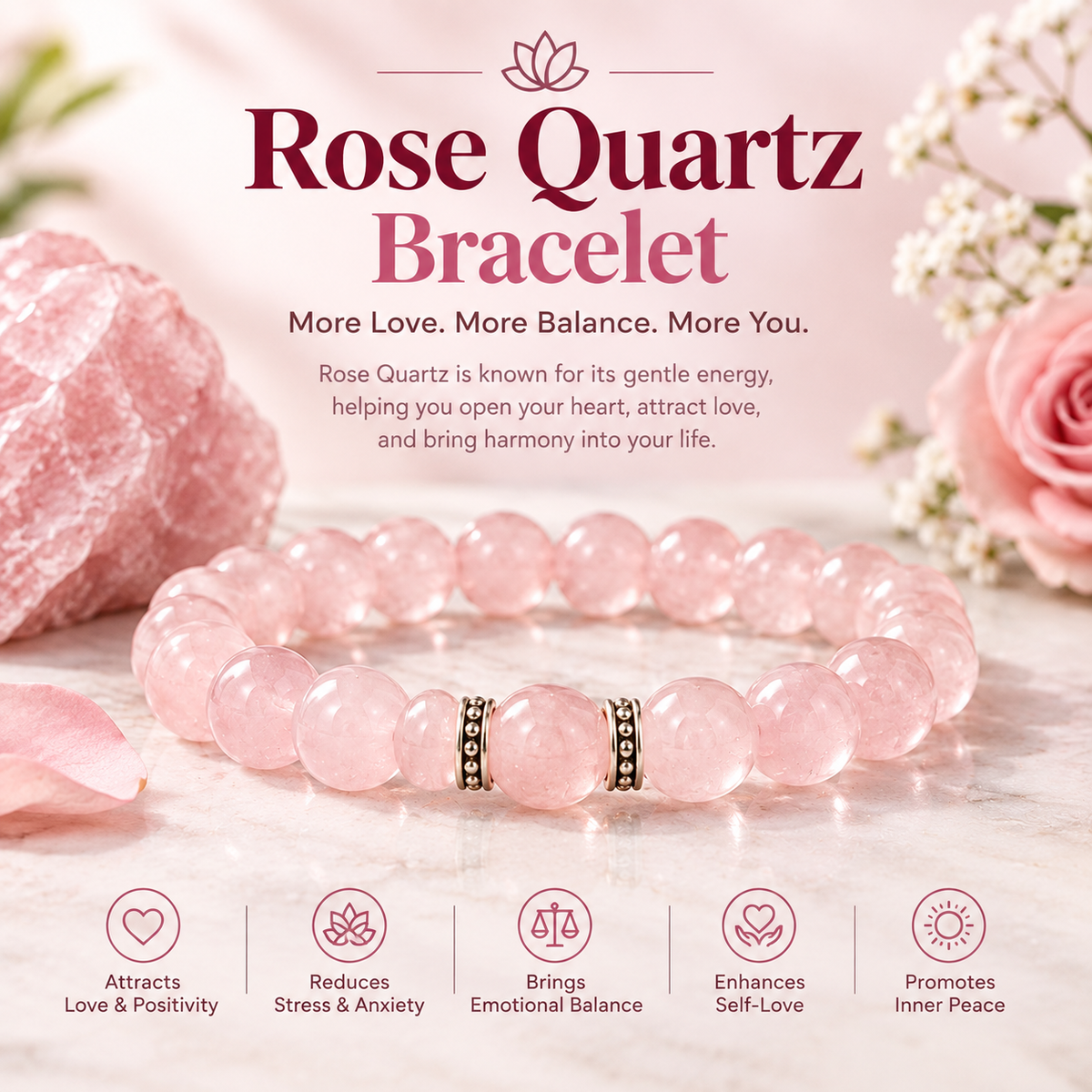Rose Quartz Bracelet